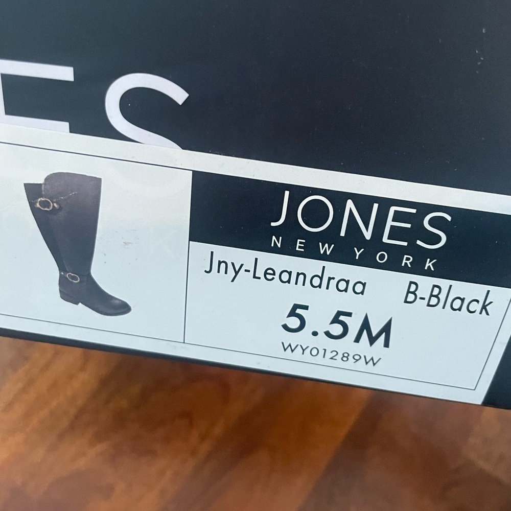Jones New York Leandraa Black Knee High Boots 5.5M NIB - Picture 12 of 12